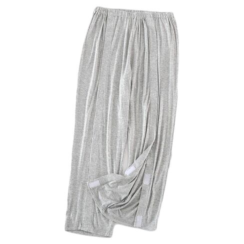 Post Shoulder Surgery Shirt, Tear Away Pants, Bedridden Patient Clothes for Women, Care Hospital Gown(Green Pants,XXL) in Kuwait