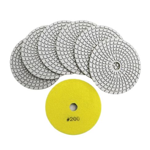 منصات التلميع الرطبة المرنة 6 قطعة Dia100mm أقراص الصنفرة الرخام مجموعة سيراميك الجرانيت الملمع أداة جلخ (6 قطعة 800) in Kuwait
