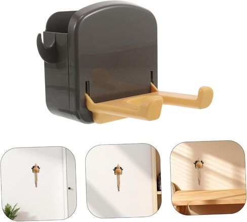 Toddmomy Foldable Hulusi Suona Wall Bracket Holder, Traditional Chinese Cucurbit Flute Storage Hook, Wooden Instrument Hanger for Safe Wall Mount Display in Kuwait