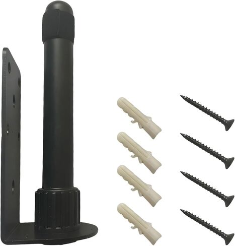 Flute and Clarinet Wall Mount Hanger, Metal Wind Instrument Holder with Screws and Anchors, Space Saving Organizer for Home, Studio, Music Room in Kuwait