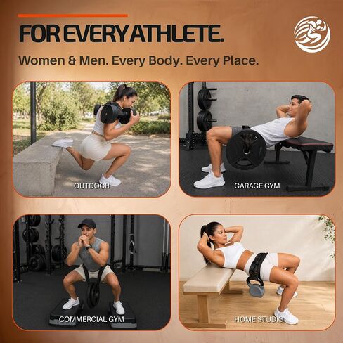 DAY-X Hip Thrust Belt for Dumbbells, Kettlebells & Plates Tested Up to 300 lbs - 3-Mode Hip Thrust + Dip Belt + Squat Yoke - Heavy Duty Glute Workout Equipment - Booty Belt for Home & Gym - DAYCrafterGear in Kuwait