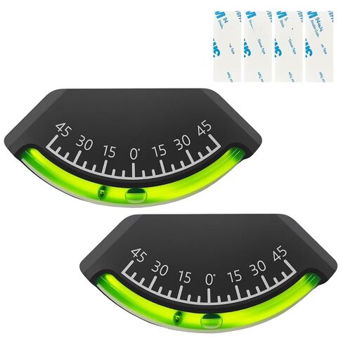2-Pack Level Gauge for RV, Bubble, Trailer, Car Inclinometer Gauge, Trailer Leveling, Alternative with Wide Angle Range (45) in Kuwait