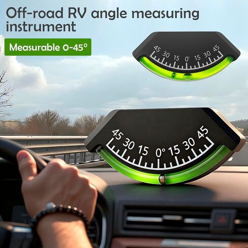 2-Pack Level Gauge for RV, Bubble, Trailer, Car Inclinometer Gauge, Trailer Leveling, Alternative with Wide Angle Range (45) in Kuwait