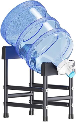 Inverted Water Bucket Rack,Purified Water Storage Rack with Reusable Drinking Spout,Carbon Steel Pipe,100kg Load Capacity,Suitable for Home/Office(36.5x27.5x20cm) in Kuwait