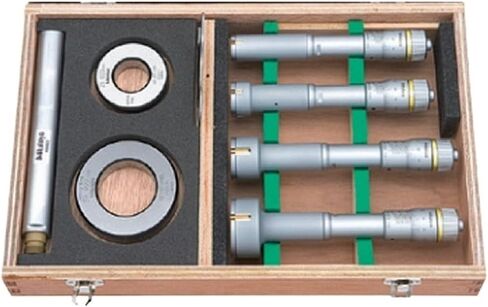 Three-Point Inside Caliper Micrometer Set 368-911 368-912 368-913 368-914 368-915(20-50mm(368-913)) in Kuwait