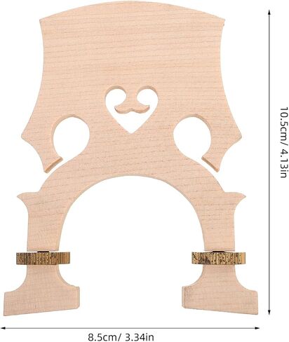 TOYANDONA Adjustable Maple Cello Bridge for 3/4 Size Cello Low and Tall European Bridge Options Maple Wood Instrument Accessory for School Orchestras Practice and Performance in Kuwait