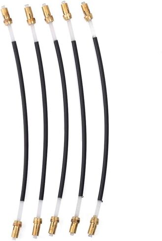 5Pcs Violin Tailpiece Tail Gut with Brass Screw – Nylon Tailgut Tail Gut Tailcord Non slip Tail Gut for 3/4 4/4 Violin String Accessory in Kuwait