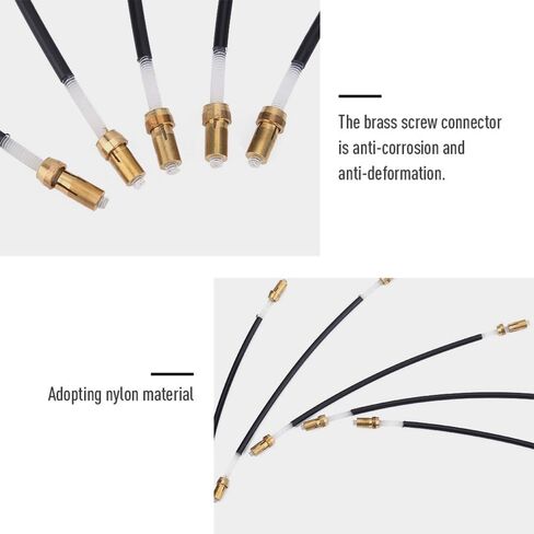 5Pcs Violin Tailpiece Tail Gut with Brass Screw – Nylon Tailgut Tail Gut Tailcord Non slip Tail Gut for 3/4 4/4 Violin String Accessory in Kuwait