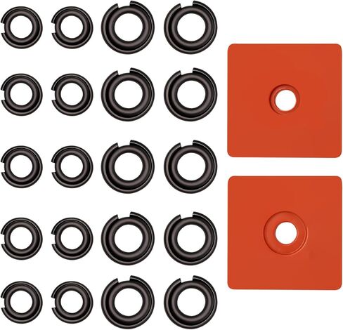 (10+10 مجموعات 1/2" و3/8" مشبك حلقي للاحتفاظ بالصدمات مع حلقة دائرية لمفتاح الربط الكهربائي/الهوائي، طقم تثبيت مقبس حلقة الاحتكاك مع أداتي تثبيت السندان in Kuwait