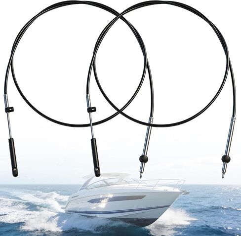 2pcs Gen 1 Boat Throttle and Shift Cables Compatible with Mercury MerCruiser Marine Force Outboard Engine 12FT 600A Replace CC17912 in Kuwait