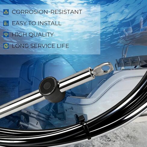 2pcs Gen 1 Boat Throttle and Shift Cables Compatible with Mercury MerCruiser Marine Force Outboard Engine 12FT 600A Replace CC17912 in Kuwait