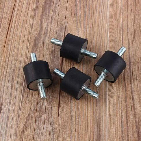 4 قطع M10 × 40 × 30 مم حوامل عازلة مطاطية، ممتص صدمات مزدوج، قوة ربط 40 جيجا/سم²، استطالة شد 300-400% - حوامل شديدة التحمل مضادة للاهتزاز للمضخة والمولد والمحرك والمحرك in Kuwait