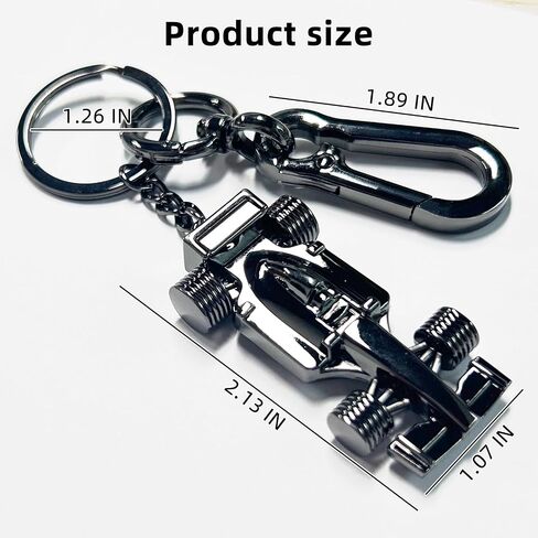 F1 Race Car Keychain, Stainless Steel Metal Formula One 3D Racing Car Model, Perfect Decorative Accessory for Keys in Saudi Arabia