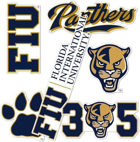 Desert Cactus Florida International University Sticker Panthers FIU Vinyl Decals Laptop Water Bottle Car Scrapbook T2 (Type 2-2) in Saudi Arabia