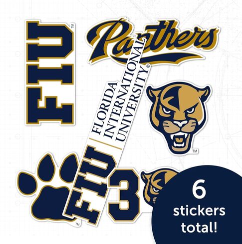 Desert Cactus Florida International University Sticker Panthers FIU Vinyl Decals Laptop Water Bottle Car Scrapbook T2 (Type 2-2) in Saudi Arabia