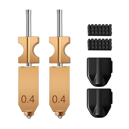 2Pcs 0.6mm AD5X Hotend Nozzle with Nozzle Brush Silicone Socks for Flashforge, Print Head Extruder Quick-Detachable Nozzle Kit for Flashforge AD5X Extruder Parts in Kuwait