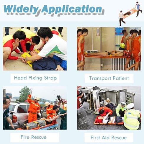 Portable Stretcher-Emergency Rescue Floating Spine Board Stretcher for Water Rescue, Portable Life-Saving Equipment for Pools and Seaside,（Orange） in Kuwait