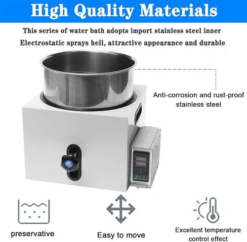 Digital Thermostatic Lab Water Bath,Lift Type Lab Water Bath,Constant Temperature Oil & Water Bath,LED Digital Heating Devices,Stainless Steel Liner,PID Intelligent Control (3L) in Kuwait