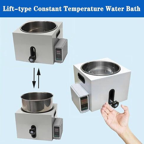 Digital Thermostatic Lab Water Bath,Lift Type Lab Water Bath,Constant Temperature Oil & Water Bath,LED Digital Heating Devices,Stainless Steel Liner,PID Intelligent Control (3L) in Kuwait