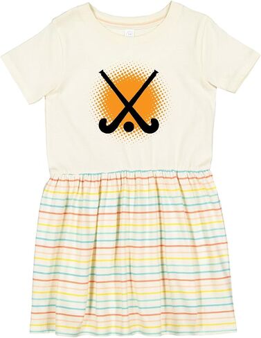 inktastic Field Hockey Player Team Coach Toddler Dress in Kuwait