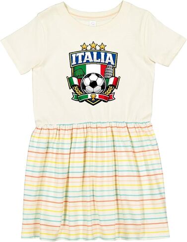 inktastic Italia Soccer Fan Toddler Dress in Kuwait