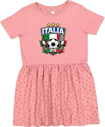 inktastic Italia Soccer Fan Toddler Dress in Kuwait