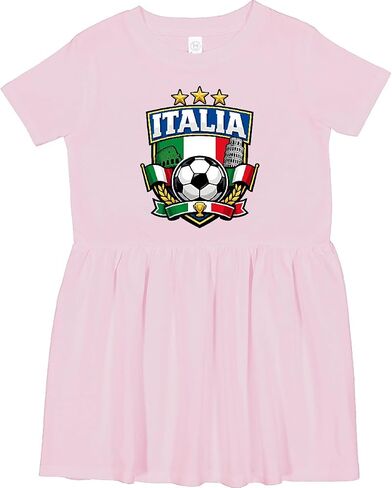 inktastic Italia Soccer Fan Toddler Dress in Kuwait