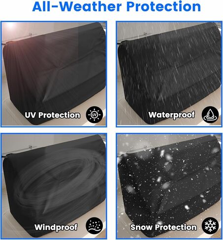 Waterproof Universal Leaning Post Cover, 900D Marine Grade Polyester Fabric Center Console Boat Swing Back Seat Cover, 47" H x 41" W x 24" D, Black in Kuwait