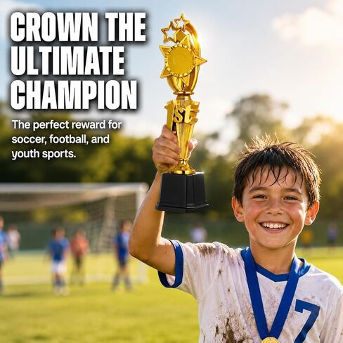جائزة Hemoton Gold Star Trophy، كأس فائز بلاستيكي كبير للبطولات الرياضية، جائزة المركز الأول لمسابقات الأطفال والكبار، حفل مكافأة لعبة كرة القدم Spelling Bee in Kuwait