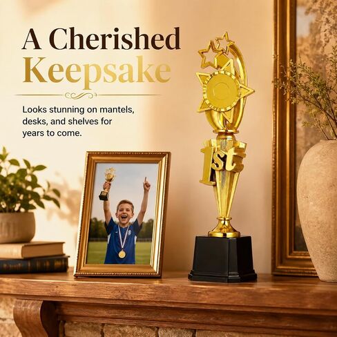جائزة Hemoton Gold Star Trophy، كأس فائز بلاستيكي كبير للبطولات الرياضية، جائزة المركز الأول لمسابقات الأطفال والكبار، حفل مكافأة لعبة كرة القدم Spelling Bee in Kuwait