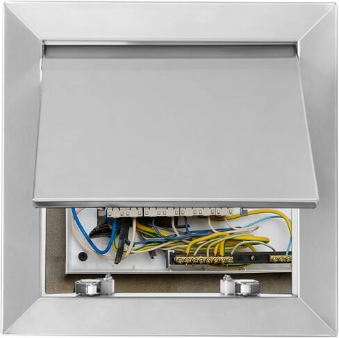 Stainless Steel Access Doors 6-38" x 12-44" - Waterproof Wall/Ceiling Access Panel with Push-Button Switch for Plumbing & Shower Inspection, Durable Metal Construction in Kuwait