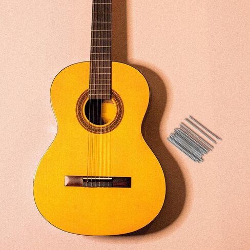 19pcs White Copper Guitar Frets for Acoustic and Folk Guitars Sturdy Nickel Material with Smooth Surfaces and Edges Professional Fret Wire Replacement Set in Kuwait