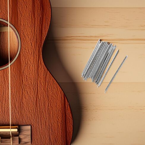 Artibetter 19pcs White Copper Guitar Fret Wires for Folk and Acoustic Guitars Sturdy Nickel Material Protecting Fingerboard and Strings Professional Use Wire Set in Kuwait