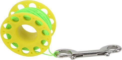 CHICIRIS Diving Reel, High Density Plastic Portable Belt with Stainless Steel Double Head Hook, User Friendly Design for Scuba Diving Equipment in Kuwait