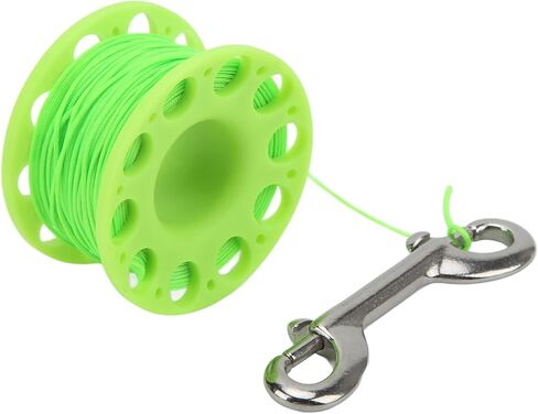 CHICIRIS Diving Reel, High Density Plastic Portable Belt with Stainless Steel Double Head Hook, User Friendly Design for Scuba Diving Equipment in Kuwait