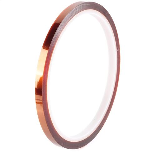 High-Temperature Polyimide Tape with Silicone Adhesive - 1/8'', 1/4'', 1/2'', 1'' Multi-Size Bundle for Masking, Soldering, Electronics in Kuwait