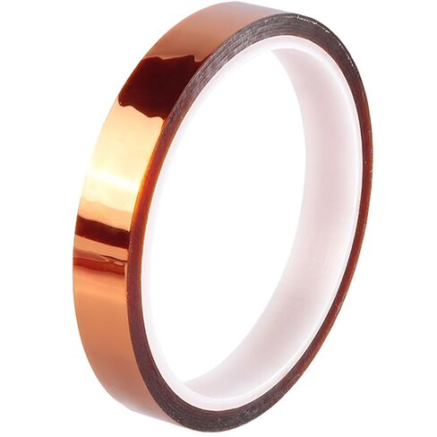 High-Temperature Polyimide Tape with Silicone Adhesive - 1/8'', 1/4'', 1/2'', 1'' Multi-Size Bundle for Masking, Soldering, Electronics in Kuwait