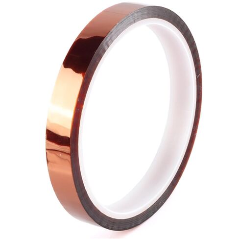 High-Temperature Polyimide Tape with Silicone Adhesive - 1/8'', 1/4'', 1/2'', 1'' Multi-Size Bundle for Masking, Soldering, Electronics in Kuwait