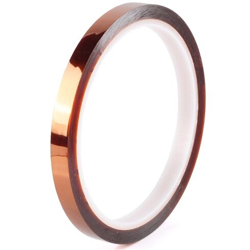 High-Temperature Polyimide Tape with Silicone Adhesive - 1/8'', 1/4'', 1/2'', 1'' Multi-Size Bundle for Masking, Soldering, Electronics in Kuwait