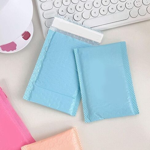 مغلفات Bubble Mailers مقاس 4.3 × 7.5 بوصة، مغلفات مبطنة شديدة التحمل مع فقاعات ممتصة للصدمات، تقنية فيلم مقذوف من أجل أقصى قدر من الحماية لحافظات الهاتف والأشياء الصغيرة in Kuwait