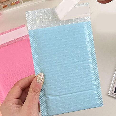 مغلفات Bubble Mailers مقاس 4.3 × 7.5 بوصة، مغلفات مبطنة شديدة التحمل مع فقاعات ممتصة للصدمات، تقنية فيلم مقذوف من أجل أقصى قدر من الحماية لحافظات الهاتف والأشياء الصغيرة in Kuwait