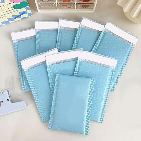 مغلفات Bubble Mailers مقاس 4.3 × 7.5 بوصة، مغلفات مبطنة شديدة التحمل مع فقاعات ممتصة للصدمات، تقنية فيلم مقذوف من أجل أقصى قدر من الحماية لحافظات الهاتف والأشياء الصغيرة in Kuwait