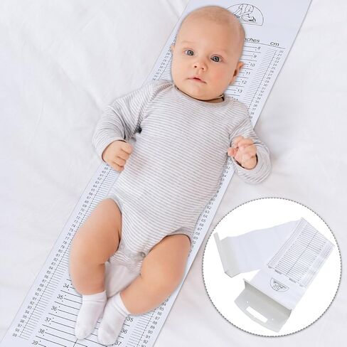 balacoo Infant Height Measure Tool 52.75 Inch Foldable Baby Height Ruler Safe Measuring Mat Skin Friendly for Newborn Toddlers Home and Clinical Use in Kuwait