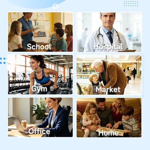 Helsevesen قضيب قياس الارتفاع المحمول مقياس الثبات الطبي 8-85 بوصة 20-217 سم مسطرة قياس الارتفاع من سبائك الألومنيوم قابلة للفصل، غطاء علوي مزدوج وقاعدة دعم قضيب الارتفاع للمنزل وصالة الألعاب الرياضية والمدرسة والمستشفى in Kuwait