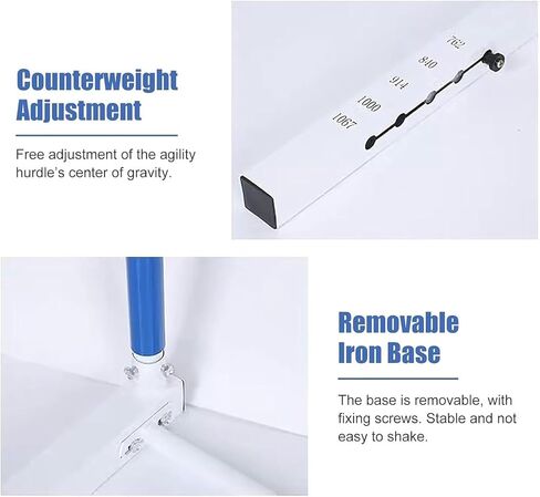 Adjustable Height Hurdles Training Equipment， Adjustable Height 30-42In Agility Hurdles Outdoor Workout Training Pole Set Professional Hurdle in Kuwait