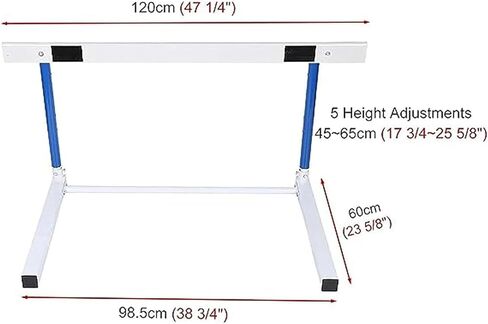 Adjustable Height Hurdles Training Equipment， Adjustable Height 30-42in Agility Hurdles Outdoor Workout Training Pole Set Professional Hurdle in Kuwait