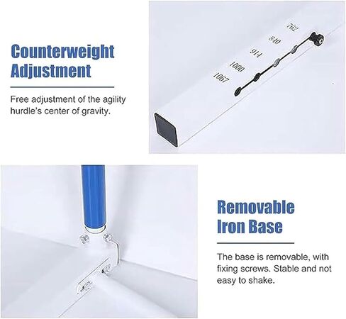 Adjustable Height Hurdles Training Equipment， Adjustable Height 30-42in Agility Hurdles Outdoor Workout Training Pole Set Professional Hurdle in Kuwait