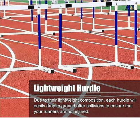 Adjustable Height Hurdles Training Equipment， Adjustable Height 30-42in Agility Hurdles Outdoor Workout Training Pole Set Professional Hurdle in Kuwait