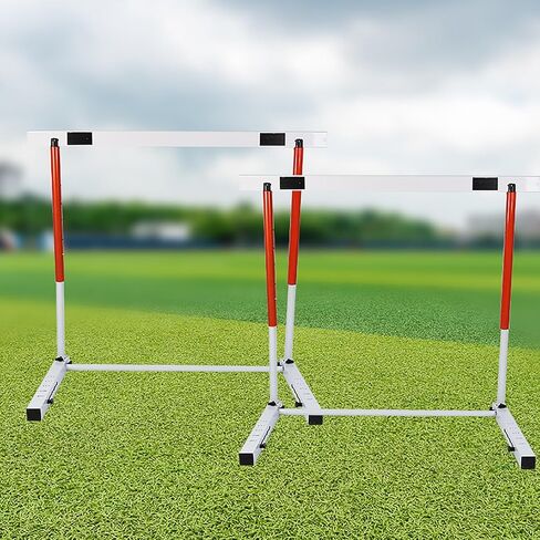 Adjustable Track and Field Hurdles for Team Training, Easy Assembly, Height-Adjustable Poles, Sports Practice Tools in Kuwait