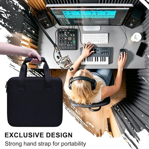 حافظة LLTGEM للخلاط الصلب متوافقة مع Mackie ProFX10v3+ خلاط تناظري ذو 10 قنوات، حقيبة تخزين واقية للسفر in Kuwait